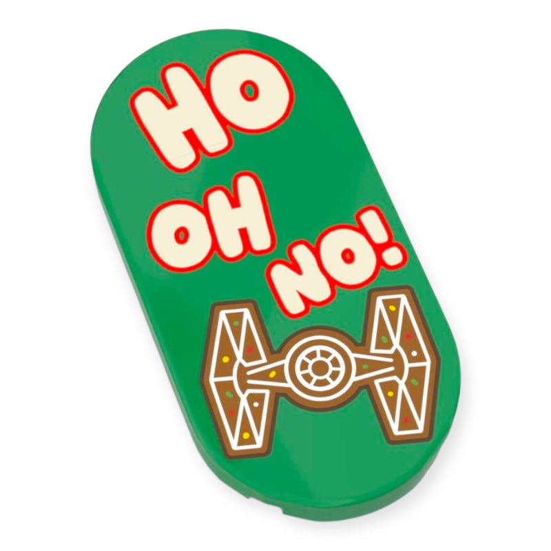 Bedruckte LEGO® Fliese 2x4 - Lebkuchen-Überraschung 'Ho Oh No!'