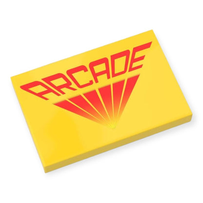 Bedruckte LEGO® Fliese 2x3 -  'ARCADE'