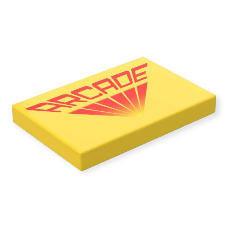 Bedruckte LEGO® Fliese 2x3 -  'ARCADE'