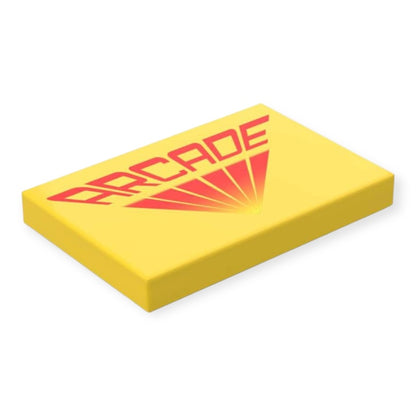 Bedruckte LEGO® Fliese 2x3 -  'ARCADE'