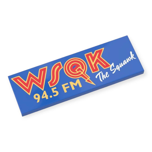 Bedruckte LEGO® Fliese 2x6 -  'WSQK The Squawk'