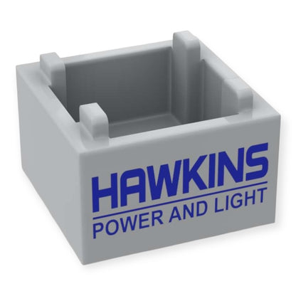 Bedruckte LEGO® Box 2x2 -  'HAWKINS POWER AND LIGHT'