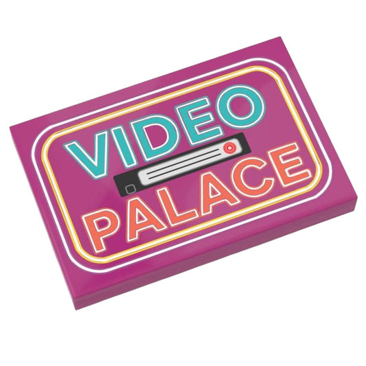 Bedruckte LEGO® Fliese 2x3 -  'VIDEO PALACE'