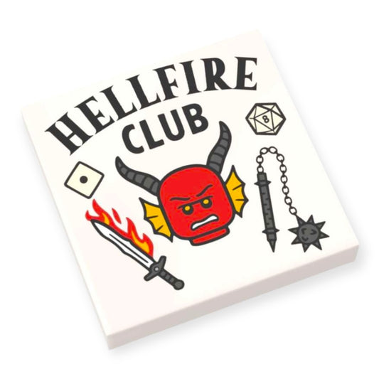 Bedruckte LEGO® Fliese 2x2 -  'Hellfire Club'