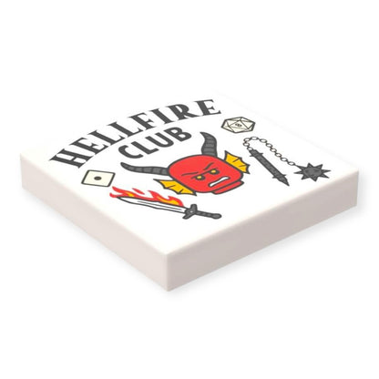 Bedruckte LEGO® Fliese 2x2 -  'Hellfire Club'