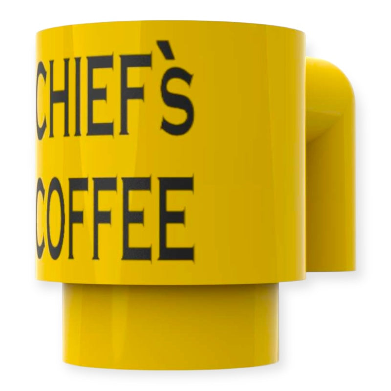 Bedruckte LEGO® Tasse -  'CHIEF's COFFEE'