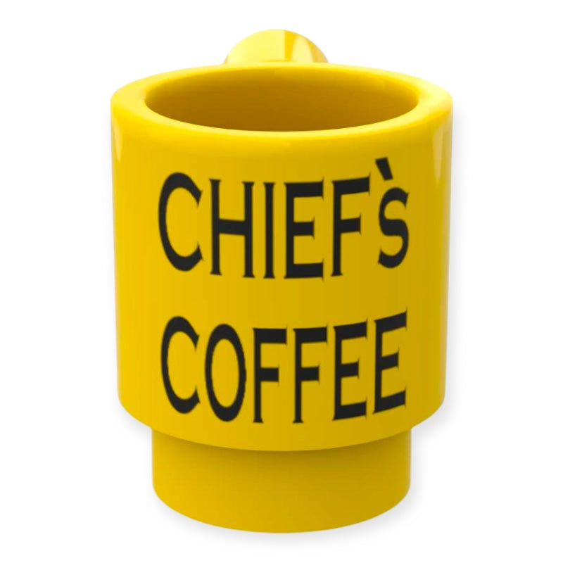 Bedruckte LEGO® Tasse -  'CHIEF's COFFEE'