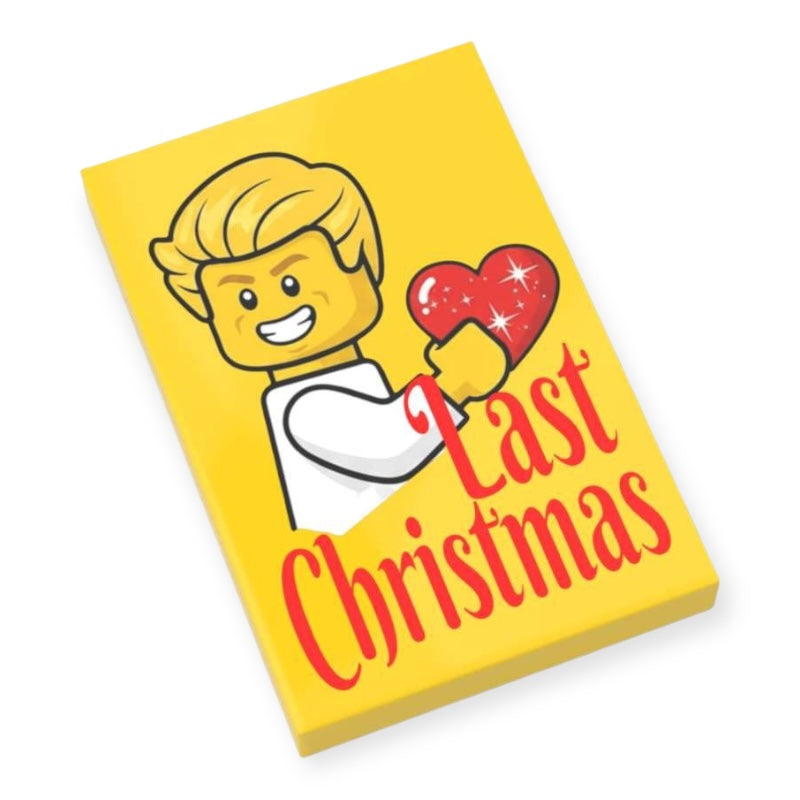 Bedruckte LEGO® Fliese 2x3  - 'Last Christmas'