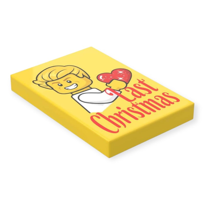 Bedruckte LEGO® Fliese 2x3  - 'Last Christmas'