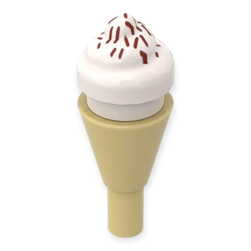 Bedrucktes LEGO® Minifiguren Softeis - 'Schoko Streusel'