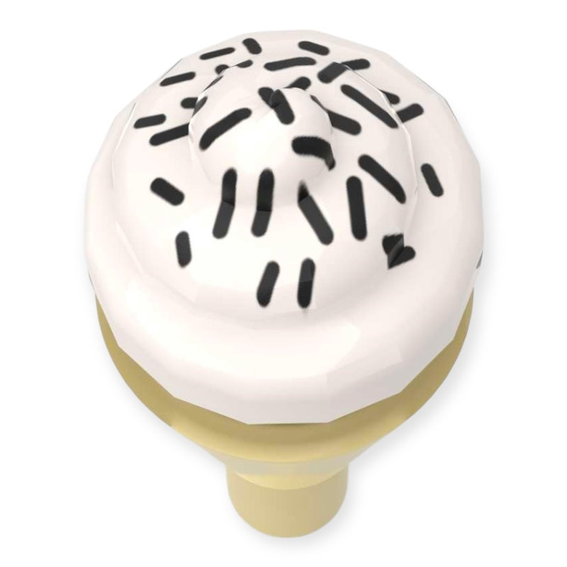 Bedrucktes LEGO® Minifiguren Softeis - 'Lakritz Streusel'