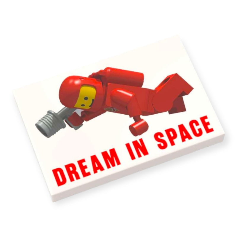 Bedruckte LEGO® Fliese 2x3 -  Wandbild 'Dream in Space'