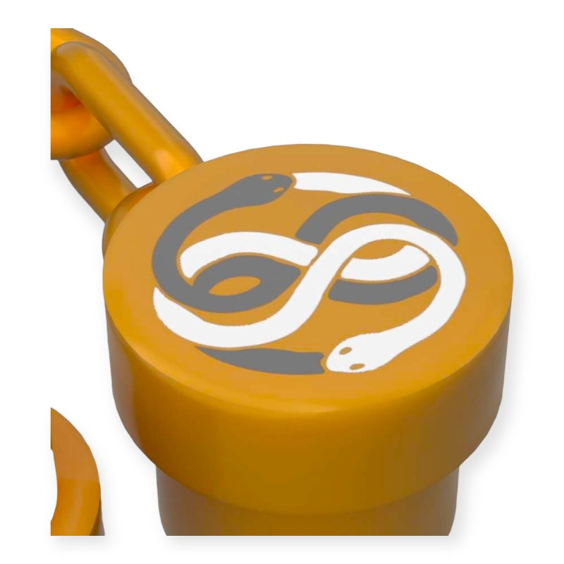 Bedruckte LEGO® Fliese 1x1 - Auryn Amulett mit Kette