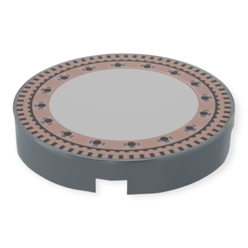 Bedruckte LEGO® Fliese rund 2x2 - Gulli-Deckel