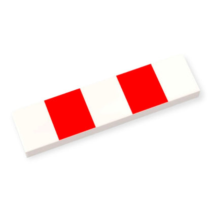 Bedruckte LEGO® Fliese 1x4 - Straßenabsperrung Nr 2