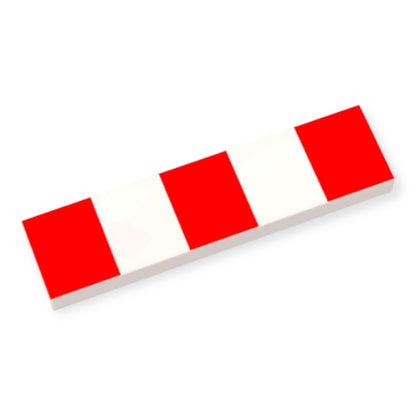 Bedruckte LEGO® Fliese 1x4 - Straßenabsperrung Nr 1