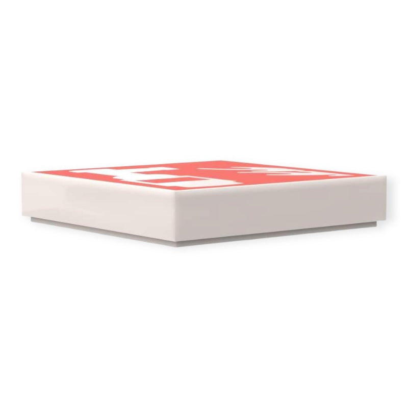 Bedruckte LEGO® Fliese 2x2 - Feuerlöscher Schild / Brandschutzzeichen