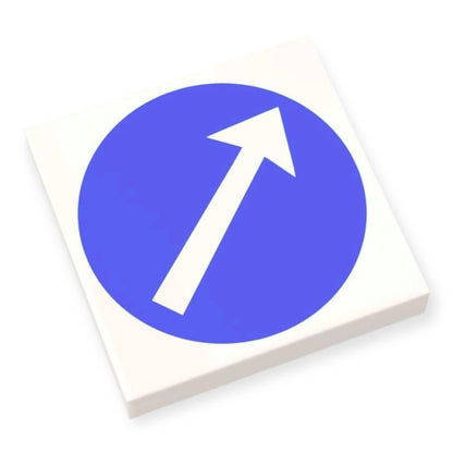 Bedruckte LEGO® Fliese 2x2 - Verkehrspfeil