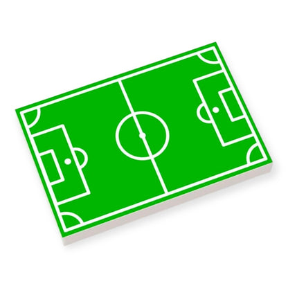 Bedruckte LEGO® Fliese 2x3 - Fußballfeld