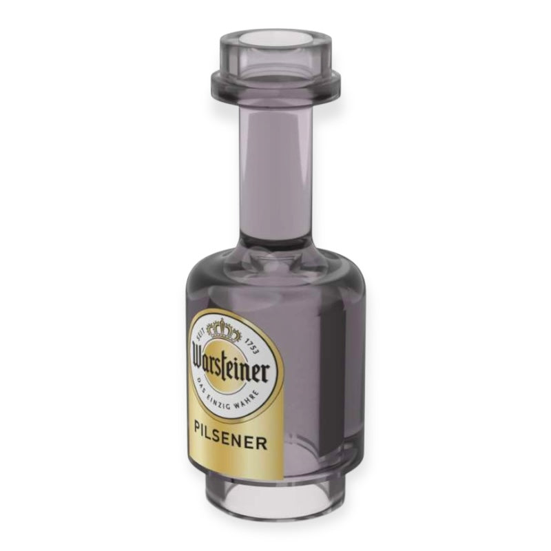 Bedruckte Klemmbaustein-Flasche - 'Warsteiner Pilsener'