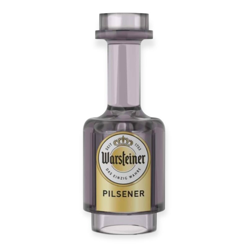 Bedruckte Klemmbaustein-Flasche - 'Warsteiner Pilsener'