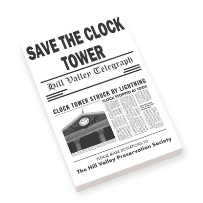 Bedruckte LEGO® Fliese 2x3 - Zurück in die Zukunft™ 'Safe the Clock Tower' 