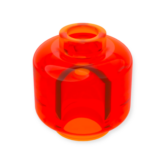 LEGO Head - Trans-Neon Orange