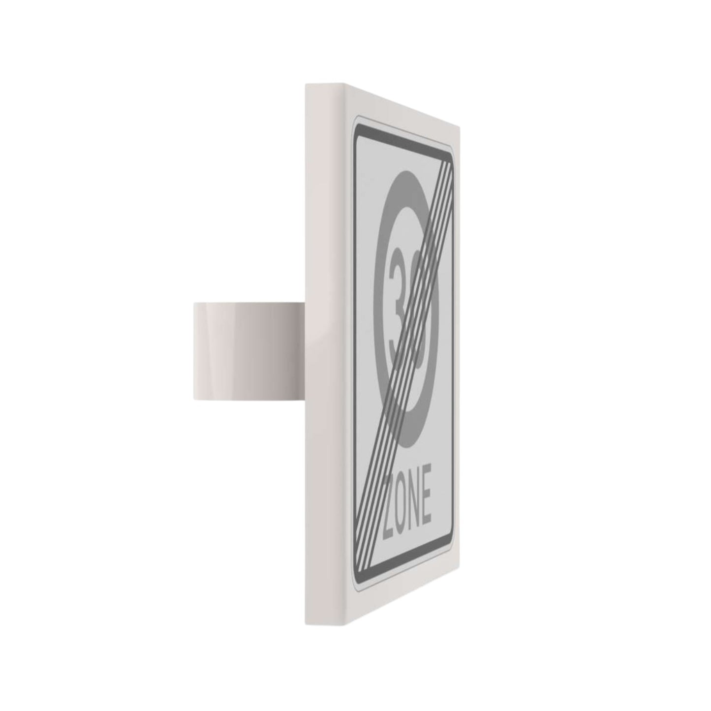 Bedrucktes LEGO® Schild mit Clip 2x2 - 30 Zone Ende