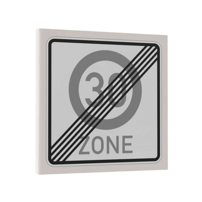 Bedrucktes LEGO® Schild mit Clip 2x2 - 30 Zone Ende