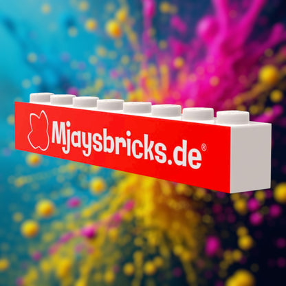 Custom Print LEGO® Stein 1x8 mit deinem Motiv