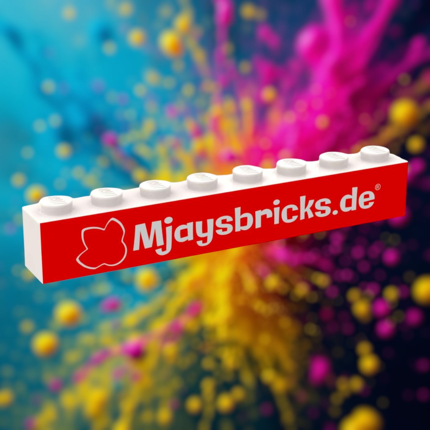 Custom Print LEGO® Stein 1x8 mit deinem Motiv