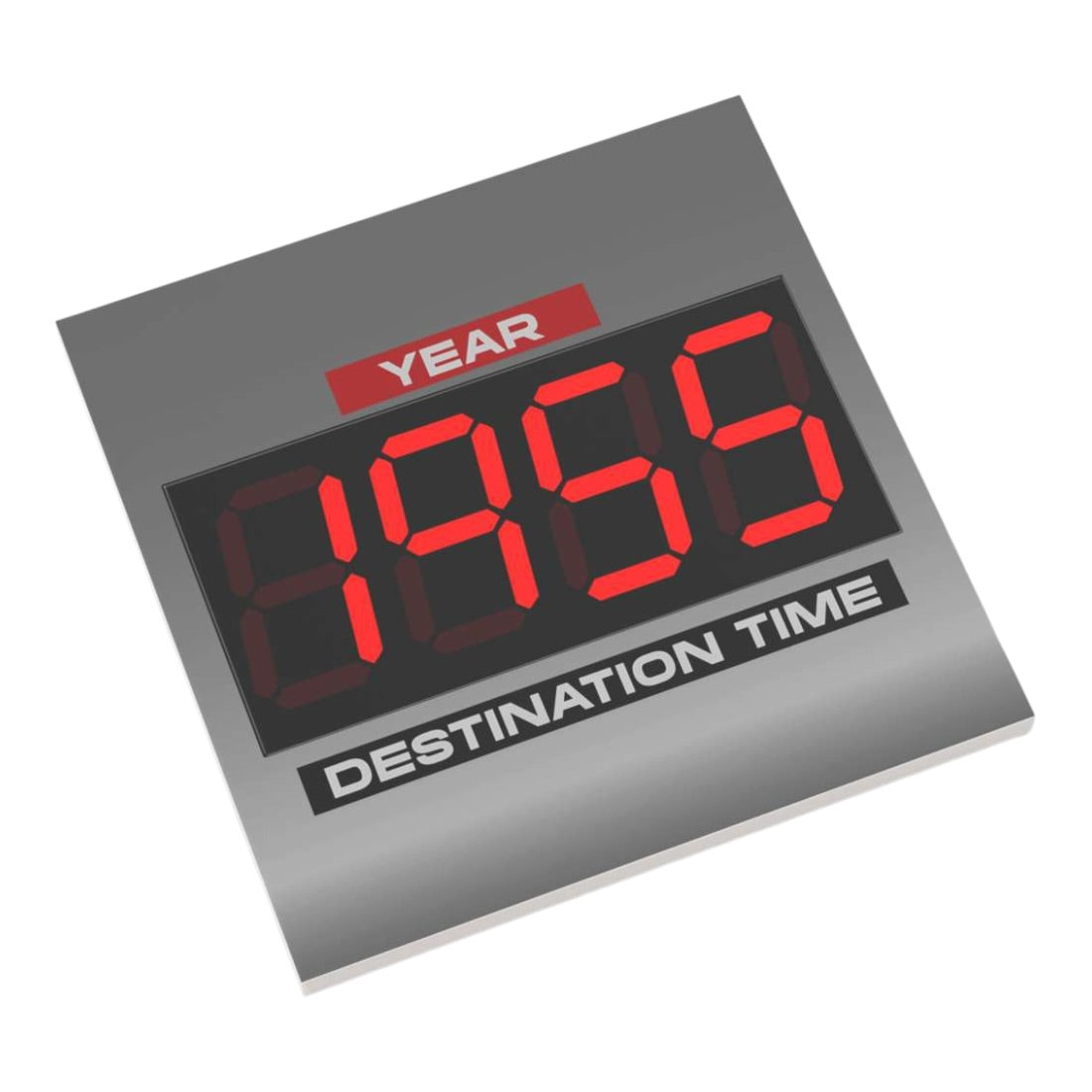 Bedruckte LEGO® Fliese 6x6 - Zurück in die Zukunft™ '1955 DESTINATION TIME'