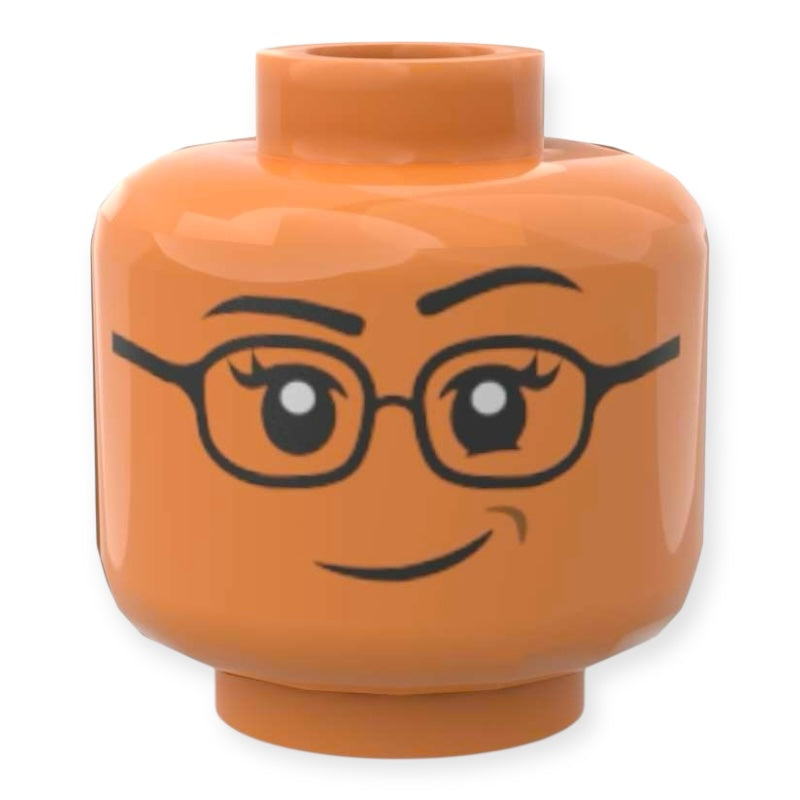 LEGO® Minifiguren Kopf 3867 Doppelseitig - Weiblich mit Brille