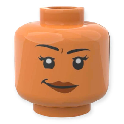 LEGO® Minifiguren Kopf 3871 Doppelseitig - Weiblich lächelnd mit Grübchen