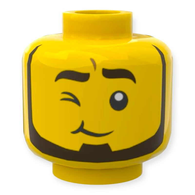 LEGO® Minifiguren Kopf 3896 Doppelseitig - charmantes Zwinkern