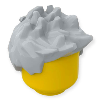 LEGO® Minifigur Frisur Nr 18 - Stachelig - Hellgrau