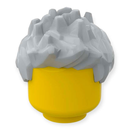LEGO® Minifigur Frisur Nr 18 - Stachelig - Hellgrau