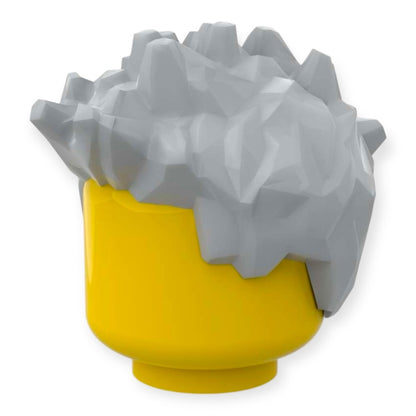 LEGO® Minifigur Frisur Nr 18 - Stachelig - Hellgrau