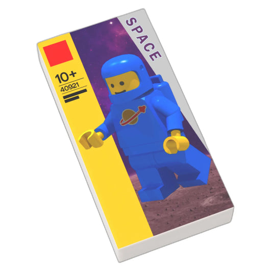 Bedruckte LEGO® Fliese 1x2 - Große Minifigur in Klein 40921