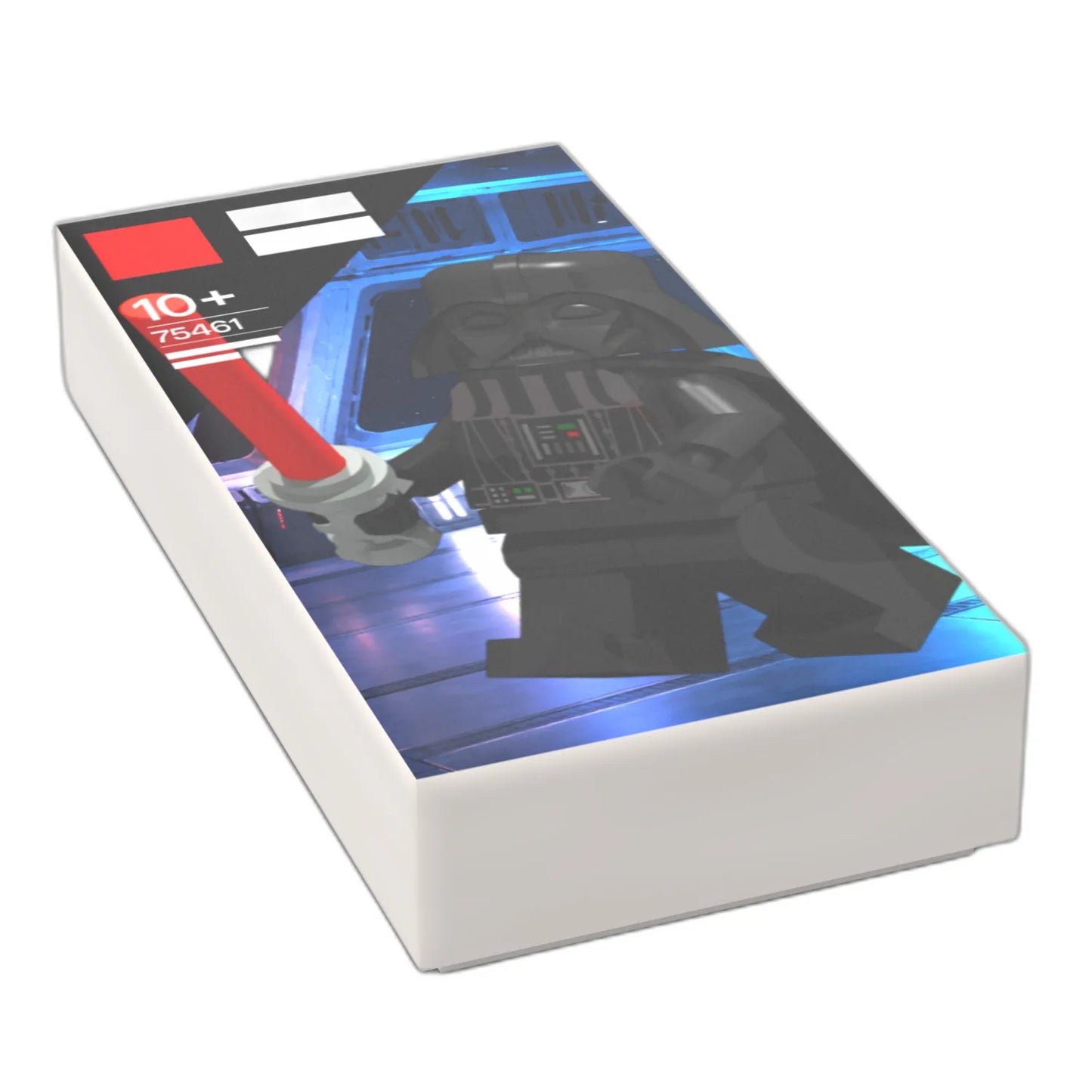 Bedruckte LEGO® Fliese 1x2 - Große Minifigur in Klein 75461