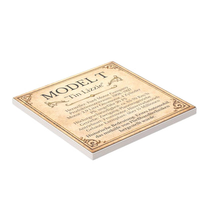Bedruckte LEGO® Fliese 6x6 - 'Model T' Display-Schild deutsch