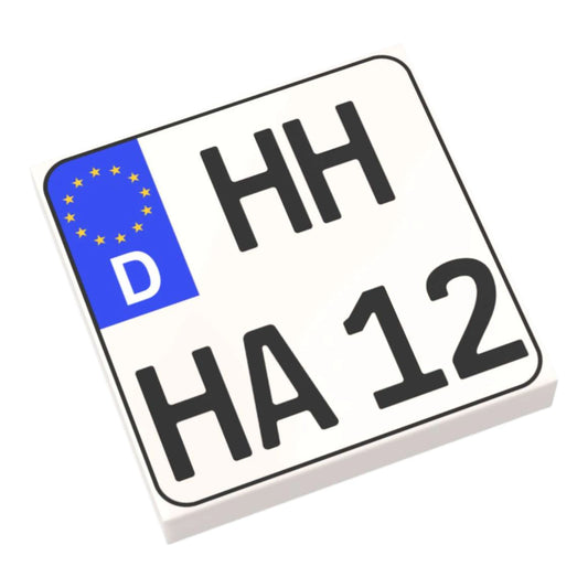 Individuelles LEGO® Nummernschild Krad