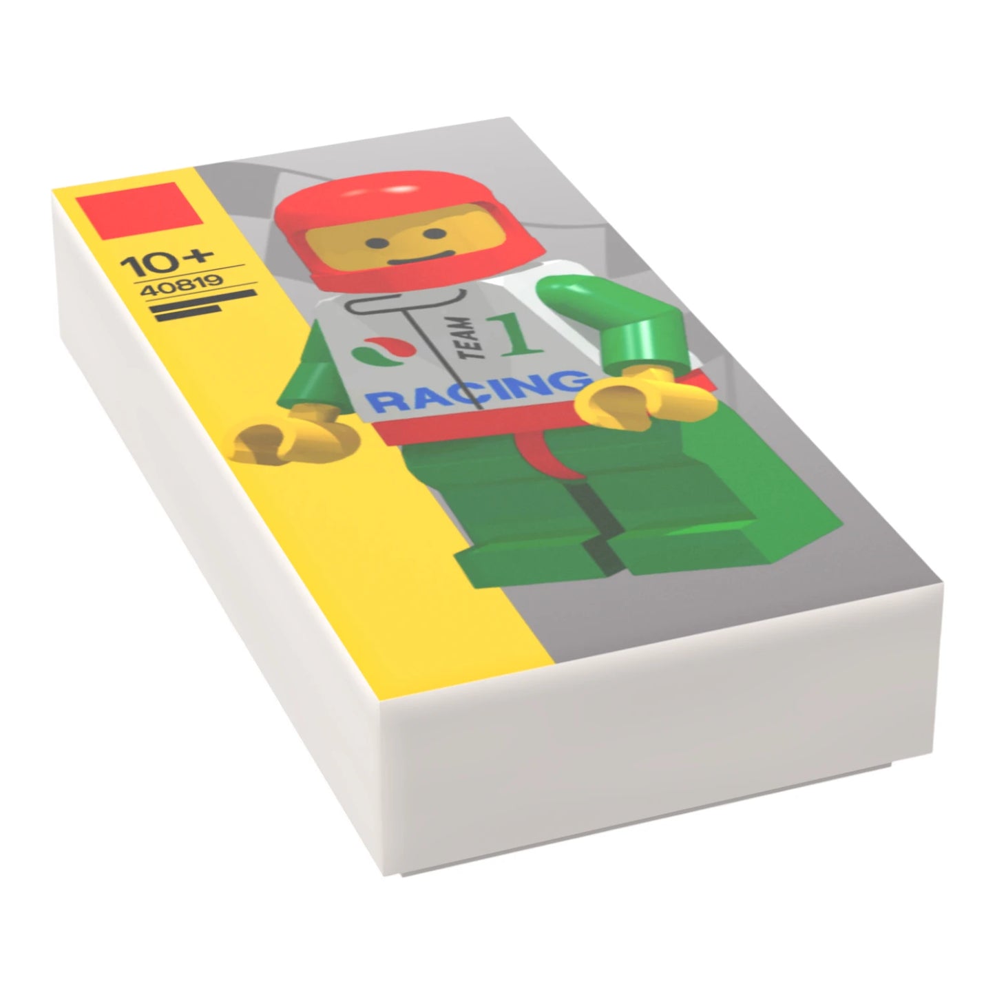 Bedruckte LEGO® Fliese 1x2 - Große Minifigur in Klein 40819