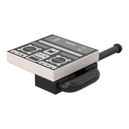 Bedruckte LEGO® Fliese 2x2 - Zurück in die Zukunft™ 'Fernbedienung für die Zeitmaschine'