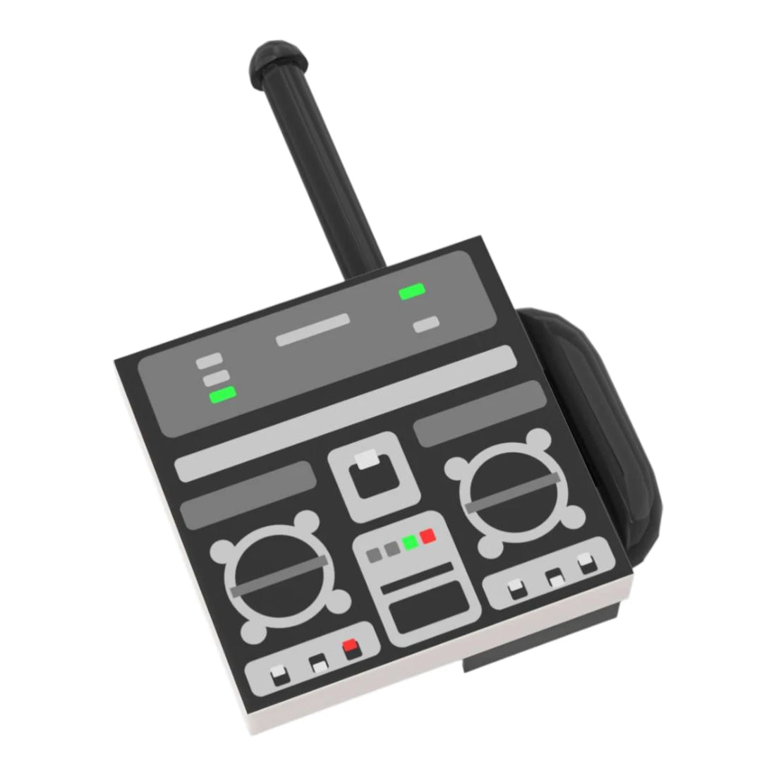 Bedruckte LEGO® Fliese 2x2 - Zurück in die Zukunft™ 'Fernbedienung für die Zeitmaschine'