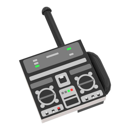 Bedruckte LEGO® Fliese 2x2 - Zurück in die Zukunft™ 'Fernbedienung für die Zeitmaschine'