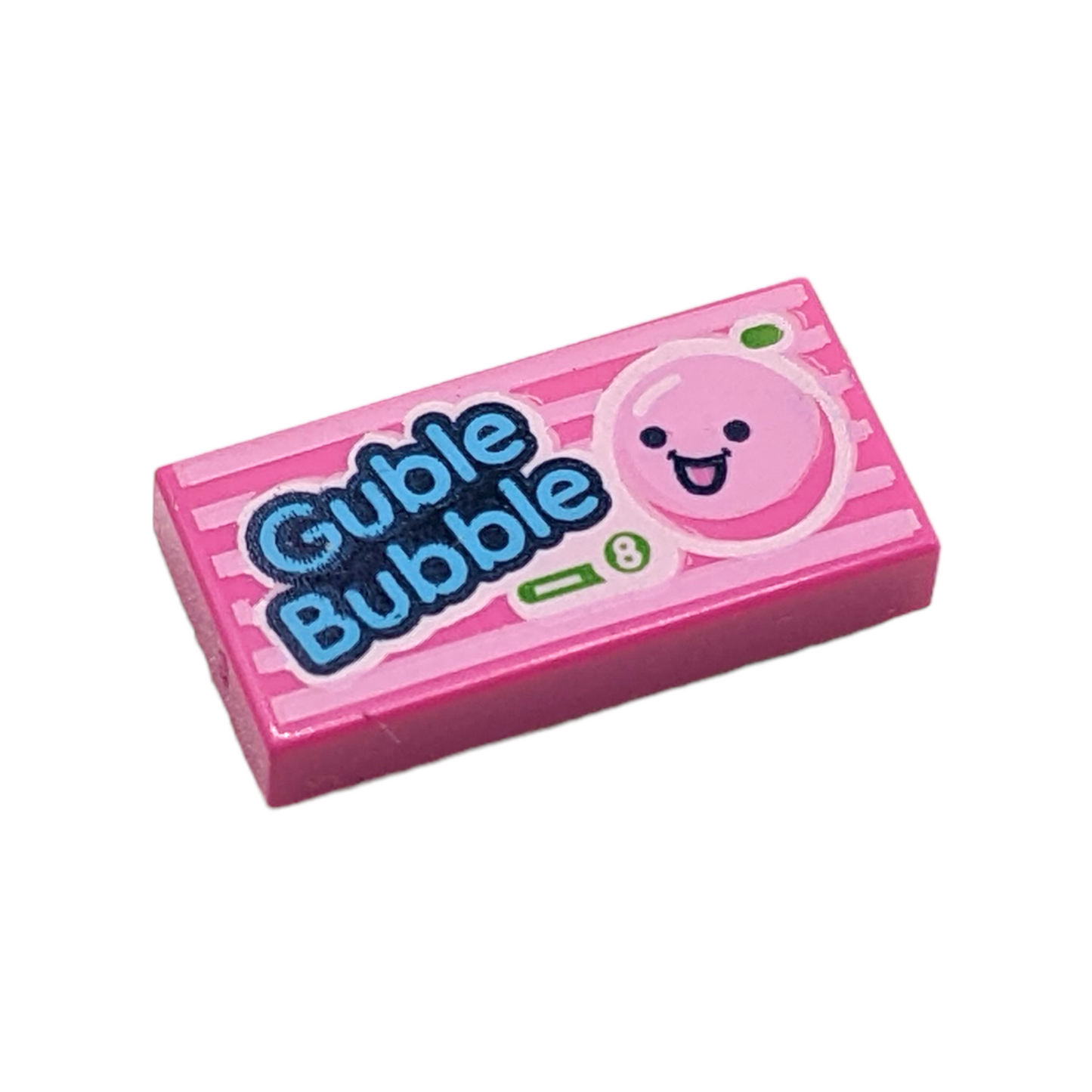 LEGO Tile 1x2 - Guble Bubble Gum