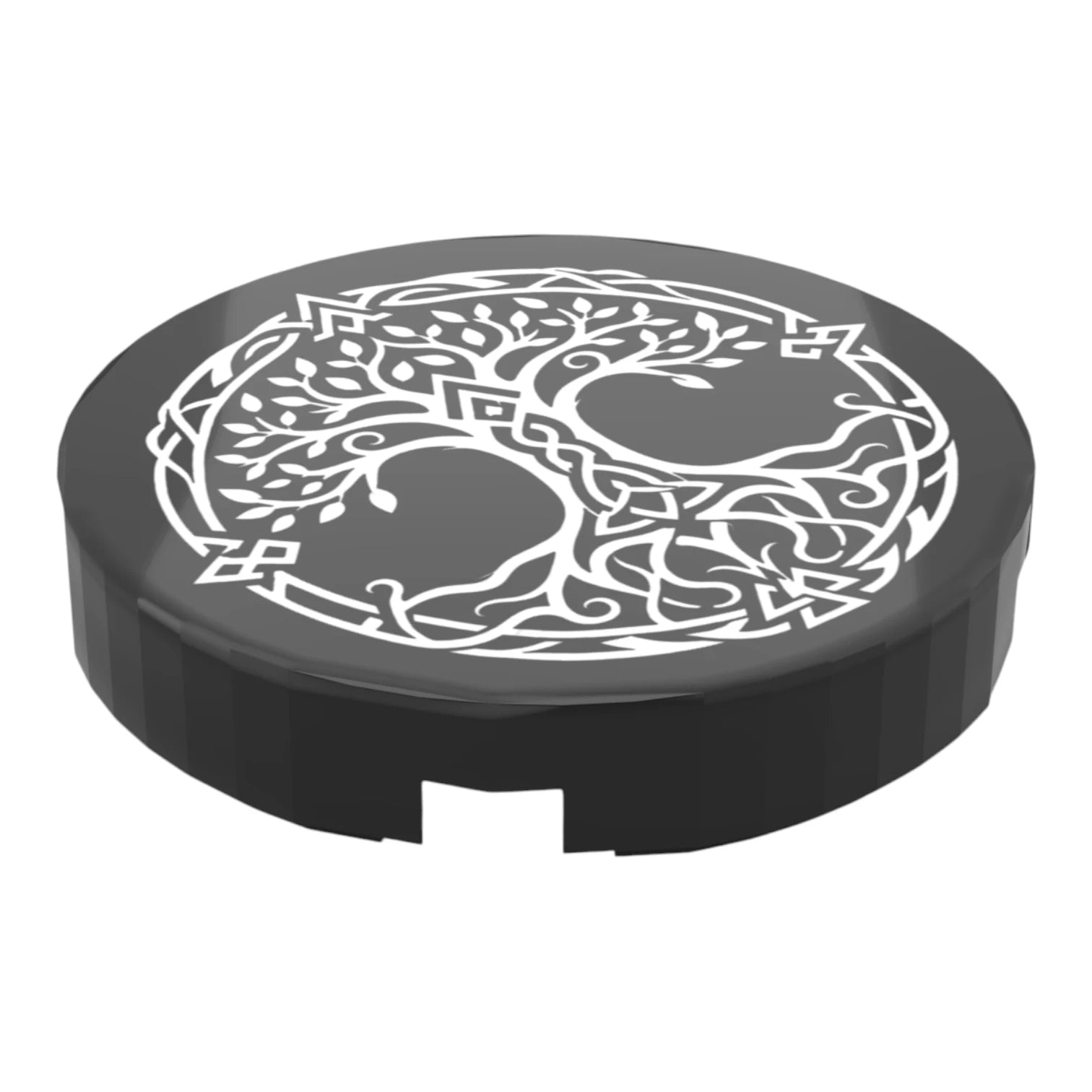 Bedruckte LEGO® Fliese 2x2 - Wikinger Symbol 9 'Yggdrasil / Weltenbaum'