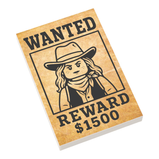 Bedruckte LEGO® Fliese 2x3 - Wilder Westen 'Wanted 2'