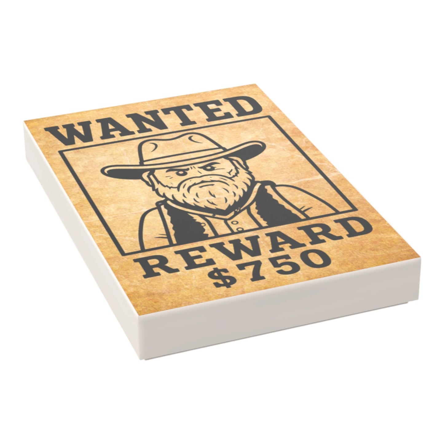 Bedruckte LEGO® Fliese 2x3 - Wilder Westen 'Wanted 3'